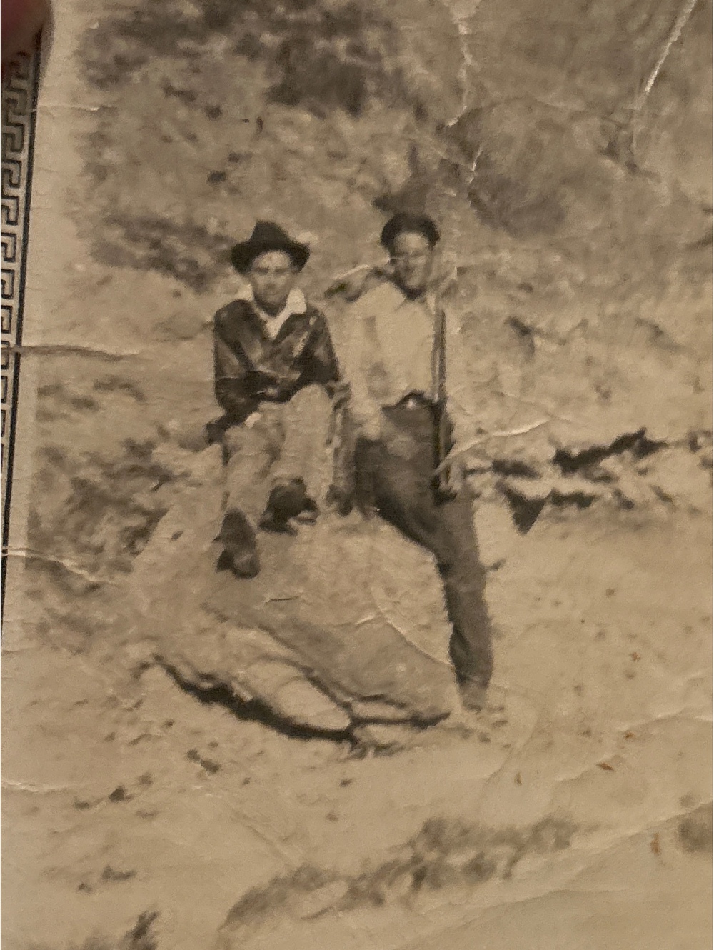 Vintage photo of men